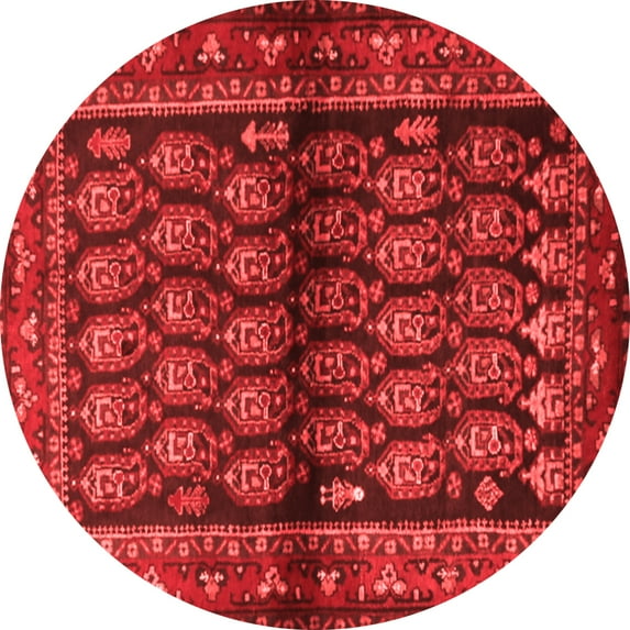 Ahgly Company Indoor Round Persian Red Traditional Area Rugs, 3' Round