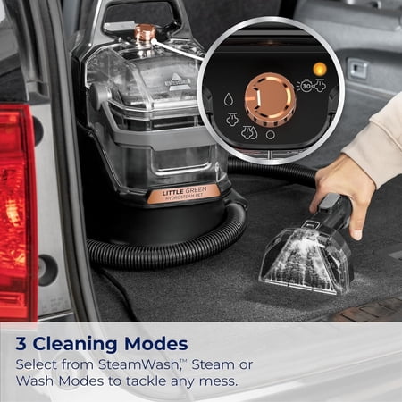 BISSELL 3618 Little Green HydroSteam Multi-Purpose Portable Carpet and Upholstery Cleaner, Car and Auto Detailer, 3618 ‼️used‼️