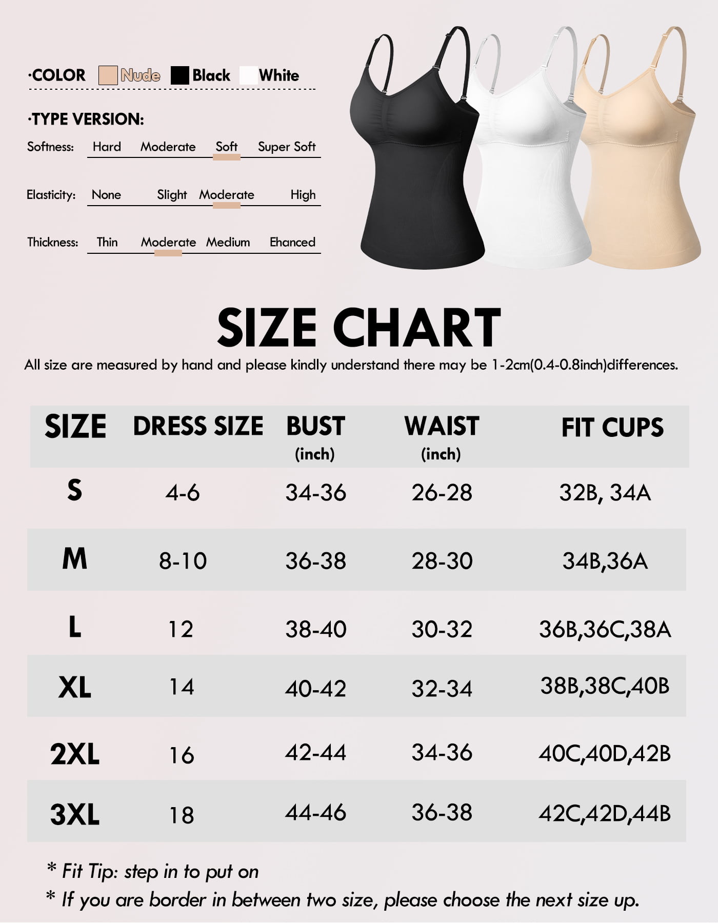 Underwear clearance under $3.00 Bras For Couples Kinky Women'S Camisole  Tops With Built In Bra Neck Vest Padded Slim Fit Tank Tops 