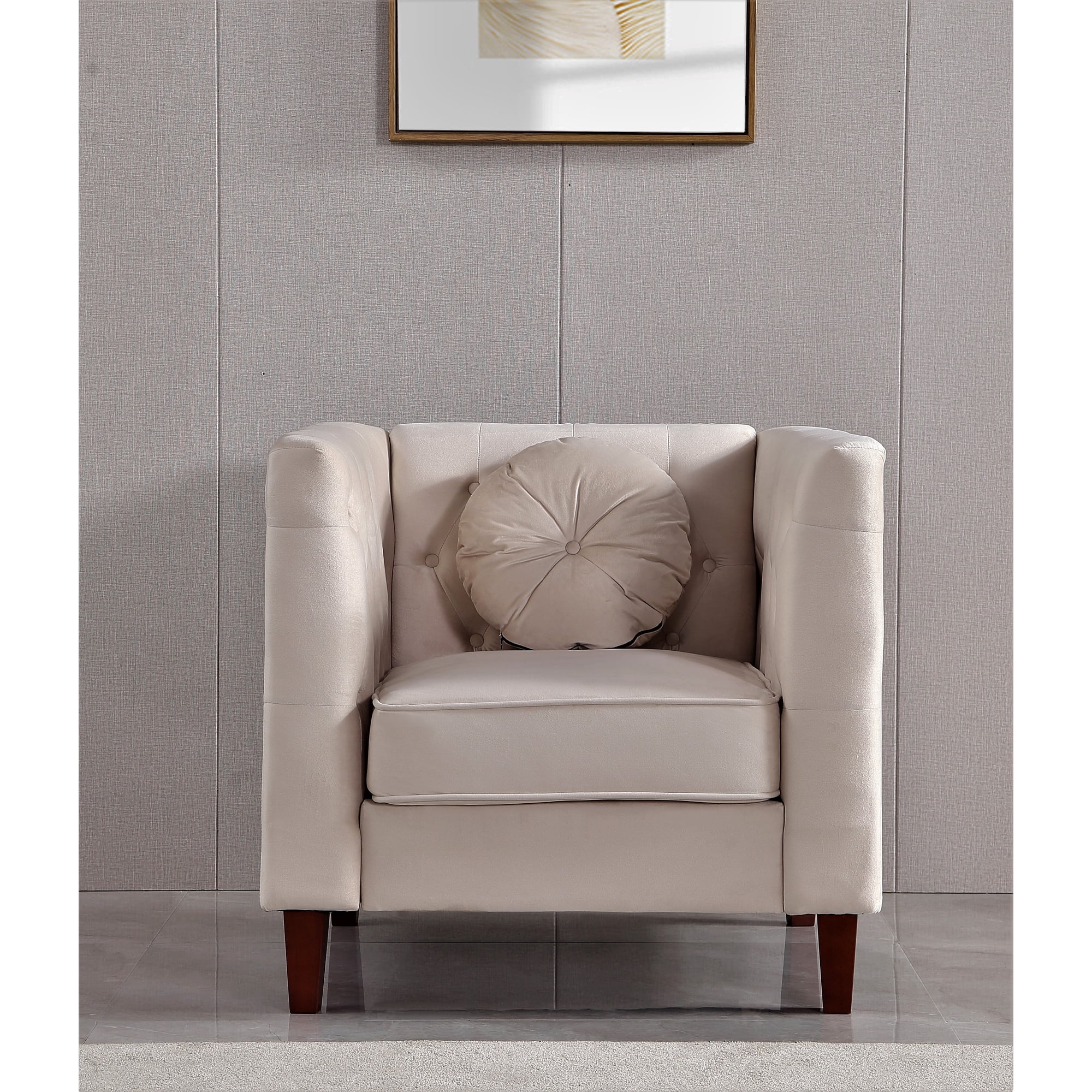 uspridefurniture chesterfield chair beige product