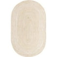 thumbnail image 1 of Unique Loom 3153068 3 ft. 3 in. x 5 ft. Dhaka Braided Jute Rectangular Rug, Beige, 1 of 1