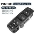 thumbnail image 2 of Unique Bargains 68029023AC Interruptor de ventana eléctrica del lado del conductor delantero izquierdo para Dodge Grand Caravan C/V SE SXT 2008-2009, 2 of 7