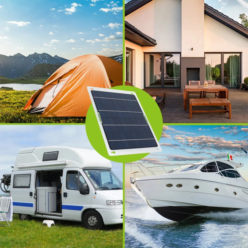 Portable Solar Panels,DFITO 40W/18V Mini Solar Panel with USB Ports & DC Output(10 Connectors), Solar Charger for Power Station Phones Laptop Tablet Outdoor Camping RV