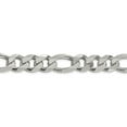 thumbnail image 2 of White Sterling Silver chain Figaro Men's 20 in 13.5 mm, 2 of 5