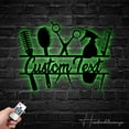 thumbnail image 4 of Handmadetneonsign Personalized Hair Stylist Salon Metal Wall Art LED Light - Custom Barber Shop Sign, 4 of 5
