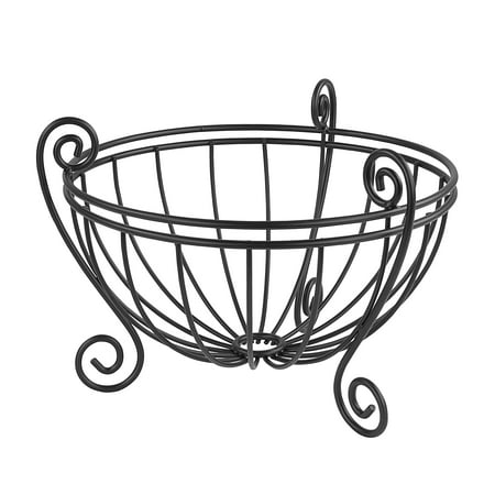 Countess Fruit Bowl - Spectrum Diversified Scroll Deluxe Fruit Bowl, Black, 84510