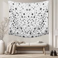 thumbnail image 5 of Grey Polka Dot Tapestry for Bedroom Wall Hanging Tapestry, Modern Art Abstract Watercolor Dot Ceiling Backdrop Tapestries Poster Blanket Wall Decor for Teens Room Living Room Dorm 55" x 73", 5 of 8
