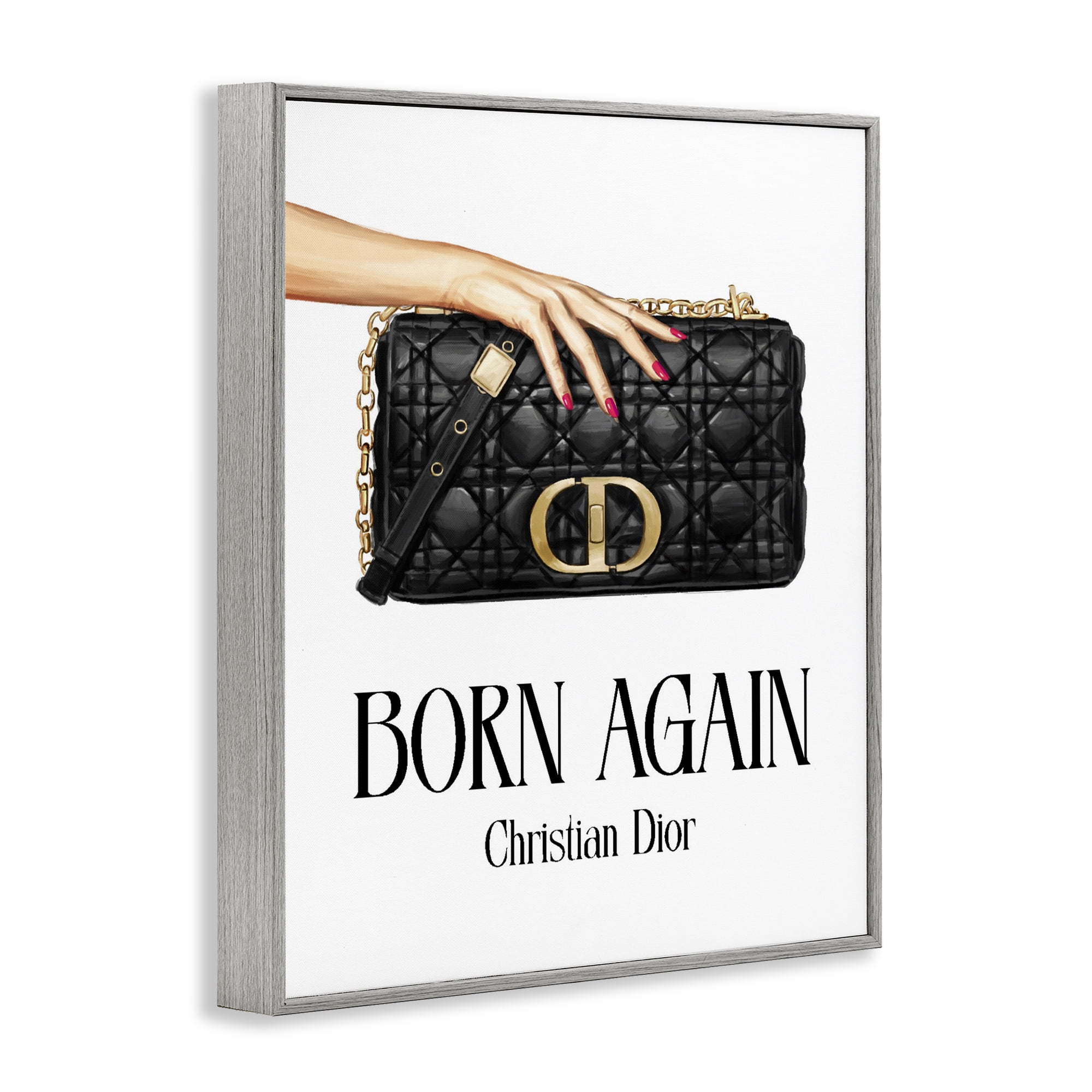 Stupell Industries Born Again Christian Luxury Gray Framed Giclee Art, design by Ziwei Li