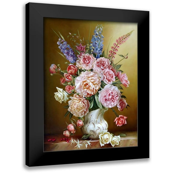 Buzin, Igor 12x14 Black Modern Framed Museum Art Print Titled - Fresh bouquet