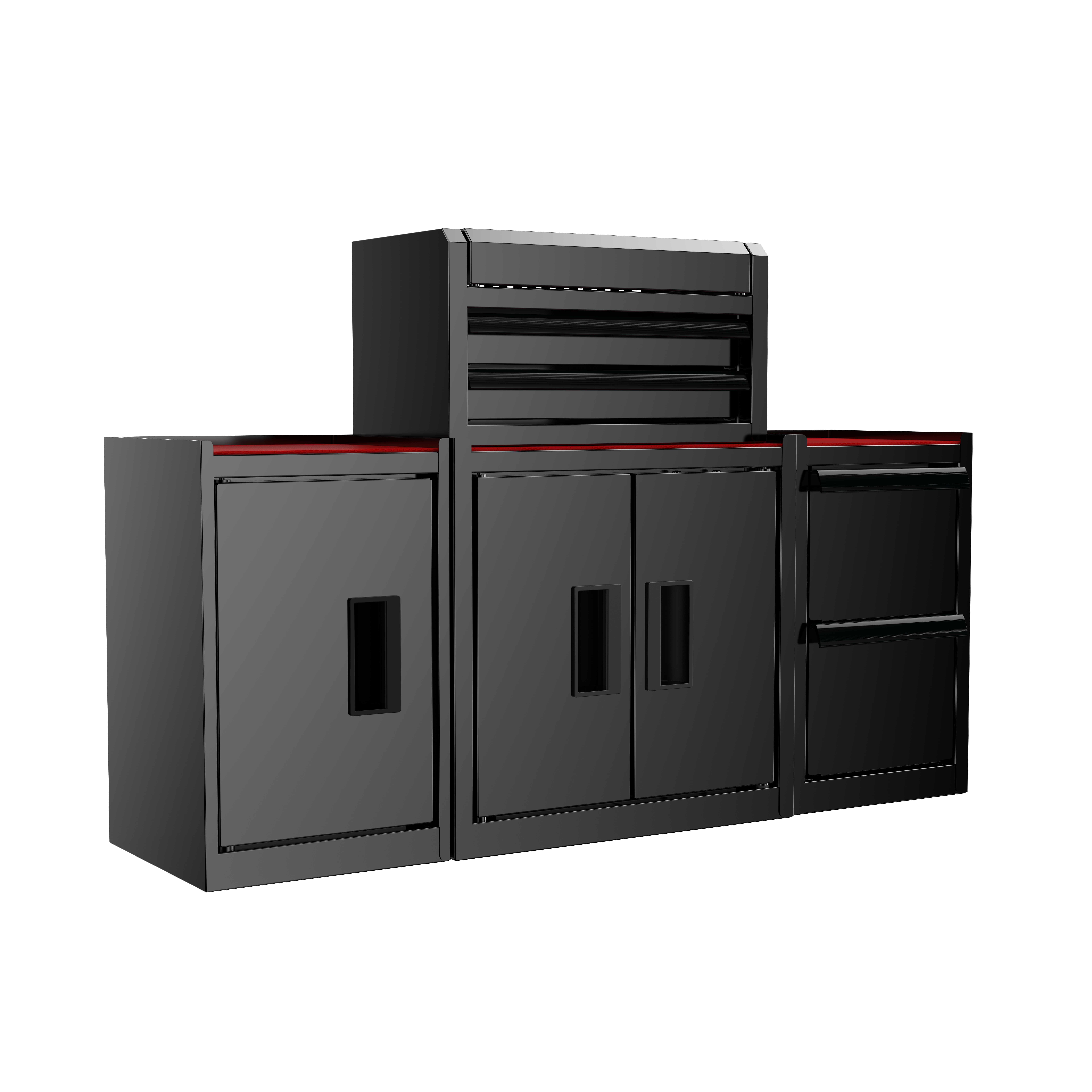 Hyper Tough Steel Mini Side Locker Cabinet with 2 Shelves photo 5