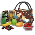 thumbnail image 6 of Vsdgher Rooster And Chicken Print Insulated Reusable Bags with Sturdy Zipper and Handles, Foldable Totes for Hot or Cold Food Bring or Delivery, 6 of 8