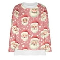 thumbnail image 3 of Frostluinai Santa Clubs Sweatshirts for Women Oversized Crewneck Xmas Pullover Christmas Long Sleeve Sweat Shirts Christmas Gifts for Women, 3 of 4