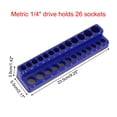 thumbnail image 1 of Magnetic Socket Organizers Socket Holder 1/4Drive Holds Organizer Metric, 1 of 9