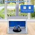 thumbnail image 4 of Costway Portable Airbrush Spray Booth Kit with 3 LED Lights Turntable & Spray Gun Holders, 4 of 10