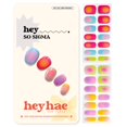 thumbnail image 1 of Tiras de gel para uñas Heyhae, semicuradas, sin lámpara LED, color rosa primaveral, 1 of 7