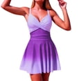 thumbnail image 1 of Maillot de Bain une Pièce pour Femmes, Maillot de Bain une Pièce Style Robe de Bain à Dégradé Élégant, Maillot de Bain Moderne pour Plage et Piscine, Maillots de Bain pour Femmes, P, 1 of 7