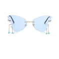thumbnail image 2 of Xihbxyly Gafas de Sol de Moda con Diamantes, Cristales con Forma Esférica Exagerada, Protección Uv400, Montura de Metal, Ajuste Cómodo, Diseño Retro Elegante, Aptas para Miopía, Ideales para Uso Diar, 2 of 2