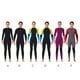 thumbnail image 5 of Trajes De Neopreno Ultrafino Manga Larga Pantalones Largos Traje De Baño De Una Pieza Profesional Impermeable Engrosado Para Natación Snorkel Surf Mujer,vino Rojo XL Inevent OD017133-29, 5 of 7