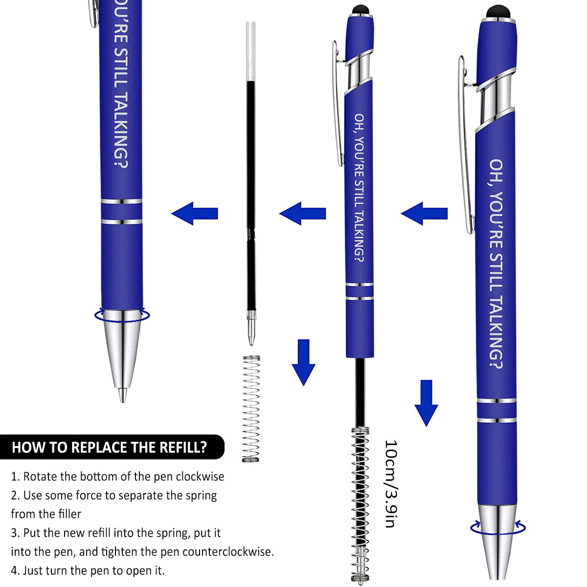  TACYKIBD 10 Pcs Inspirational Ballpoint Pens