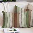 thumbnail image 2 of Sage Green Pillow Covers 12"x20", Farmhouse Wood Grain Vintage Brown Striped Soft Brushed Microfiber Breathable Throw Pillow Covers, Pillowcase with Zipper for Couch Sofa Bedroom Living Room, 2 of 9