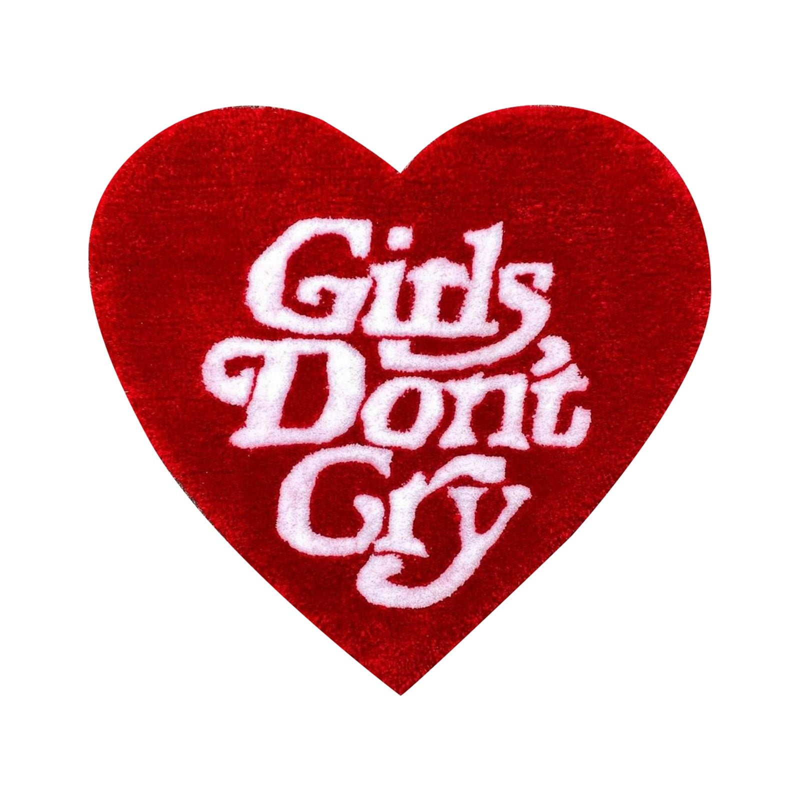 JINCHANG Floor Mats Girls Don't Cry Cute Heart Shaped Rugs Carpet Home