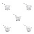 thumbnail image 2 of senveriont French Fries Baskets DIY Tableware Household Accessories Kitchen Supply Potato Chips Multi-function Baking Tool Silver 10.5*8.5*6.5cm 5Set, 2 of 6