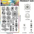 thumbnail image 2 of Sun Moon and Star Themes Clear Stamps Clouds Rainbows Divination Mysteries Embossing Silicone Stamp for DIY Scrapbooking and Card Making Paper Craft Decor 6.3 × 4.3 Inch, 2 of 8