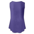 thumbnail image 6 of BLOCLOALO Tank Tops for Women Womens Blouses Casual Women Casual Summer Loose Sleeveless Round Neck Vest Tank Shirt Tunic Blouse Tops Cami Flowy Tops Loose Tank Tops Sleeveless Blouse Purple Xl, 6 of 6