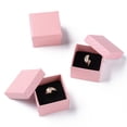 thumbnail image 1 of Square Cardboard Ring Boxes with Sponge Inside Pink 2x2x1-3/8 inch(5x5x3.5cm), 1 of 5