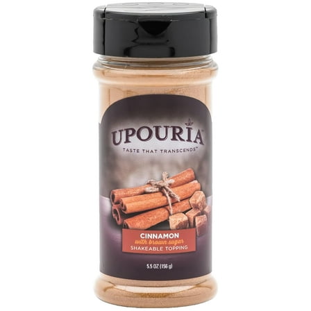 Upouria Cinnamon with Brown Sugar Shakeable Topping, 5.5 Ounce Bottle