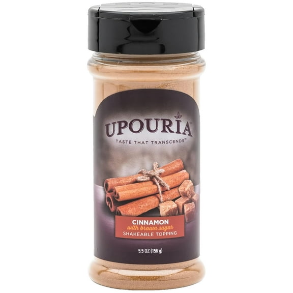 Upouria Cinnamon with Brown Sugar Shakeable Topping, 5.5 Ounce Bottle