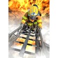 thumbnail image 1 of 5D bricolaje taladro completo diamante pintura bombero bordado mosaico Kit decoración del hogar FLhrweasw Nuevo, 1 of 9