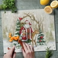 thumbnail image 4 of CounterArt Winter Forest Santa 3mm Tempered Glass Cutting Board 15" by 12", 4 of 8