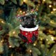 thumbnail image 3 of Adorno navideño de perro, letrero colgante de madera para árbol de Navidad, estatuas, decoraciones, colgante, regalo, 3 of 4