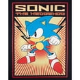 thumbnail image 3 of Sonic The Hedgehog Mens Propaganda Poster T-Shirt, 3 of 4