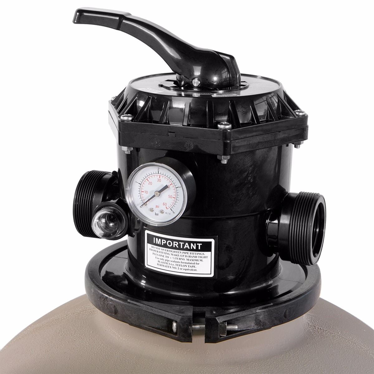 XtremepowerUS 24" Sand Filter Pump, Xtremepower Pool Pump for In-Ground & Above Ground Pools, 7-Way Valve