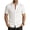 Beige, variant on Men’s Short Sleeve Button Up Shirt Summer Casual Beach Shirt Knit Jacquard Textured Shirts Lightweight Breathable Vacation Tops Black M