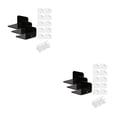 thumbnail image 2 of Estante de pared Riwesomey 3 piezas color negro para almacenamiento elegante y duradero, 2 of 6