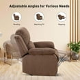 thumbnail image 6 of Aukfa Recliner Chair, Overstuffed Single Sofa for Living Room Bedroom, Pineapple Velvet, Brown, 6 of 8