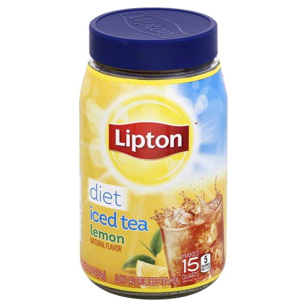 Lipton Diet Lemon Black Iced Tea Mix, 15 qt