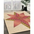 thumbnail image 3 of Ahgly Company Machine Washable Indoor Rectangle Transitional Bright Orange Area Rugs, 3' x 5', 3 of 7
