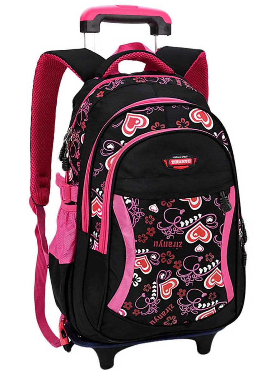 Coofit Rolling Backpack Cute School Backpack Kids Backpack With Wheels by Coofit