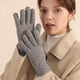 thumbnail image 5 of Guantes de invierno para hombres y mujeres, guantes cálidos para mensajes de texto con pantalla táctil y forro de punto suave térmico, 5 of 5