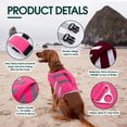 thumbnail image 3 of Chaleco salvavidas para perros Kuoser para nadar, color rosa XXL, 3 of 7