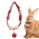 thumbnail image 5 of Collar Para Mascotas, Conejos, Decoración, Collar Ajustable Con Colgante De Campana Para Animales Pequeños, 5 of 7