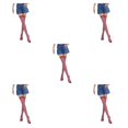 thumbnail image 3 of Qarigey Medias pantimedias sin costuras calcetines altos Iris rayas muslo juego de rol Cosplay carnaval niñas vestido fiesta tipo 25 Type2 NO2, 3 of 6