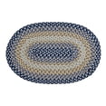 thumbnail image 4 of Better Trends Oval Braided Rug 42"x 46" 100% Wool Mat for Indoor Use, Area Rug for Bedroom Woodbridge Collection - (Gray), 4 of 9