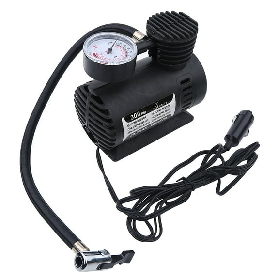 Tebru Tire Infaltor Pump, Portable Mini Air Compressor Electric Tire Infaltor Pump 12 Volt Car 300 PSI, Air Compressor