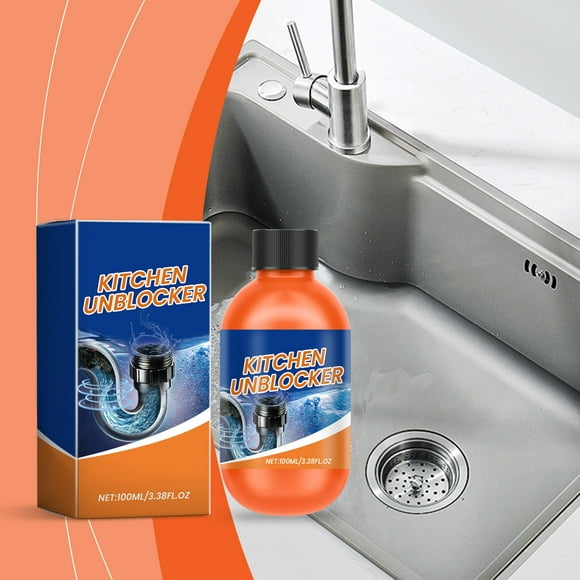 Pipe Unclogger Kitchen Unclogger Powerful Pipe Unclogger Sink Sewer Cleaner Kitchen Toilet Pipe Cleaning Tool 100ml