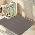 thumbnail image 4 of Large Diatomaceous Stone Dish Drying Mat, Quick Dry Kitchen Drying Mat for Countertop Dishes, and Utensils Brown 19.7*15.7 inch, 4 of 7